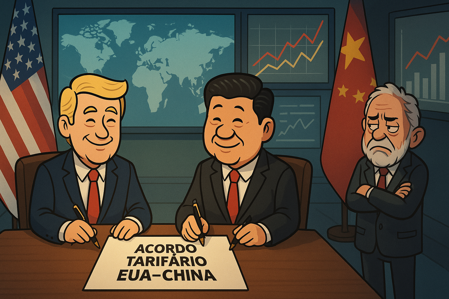 Acordo tarifário EUA China 2025 impacto Brasil: nova disputa global e seus efeitos no país